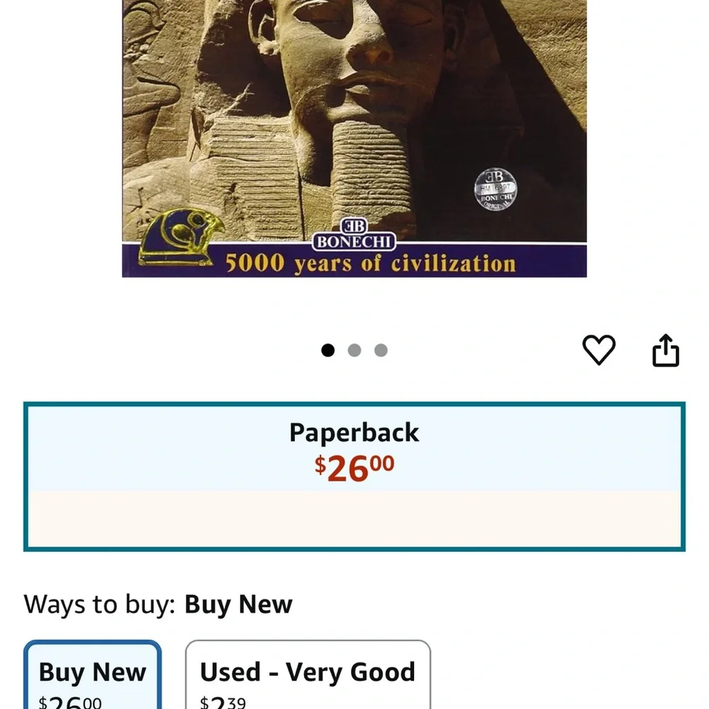 ART AND HISTORY OF EGYPT 5000 YEARS OF CIVILIZATION paperback book Bonechi